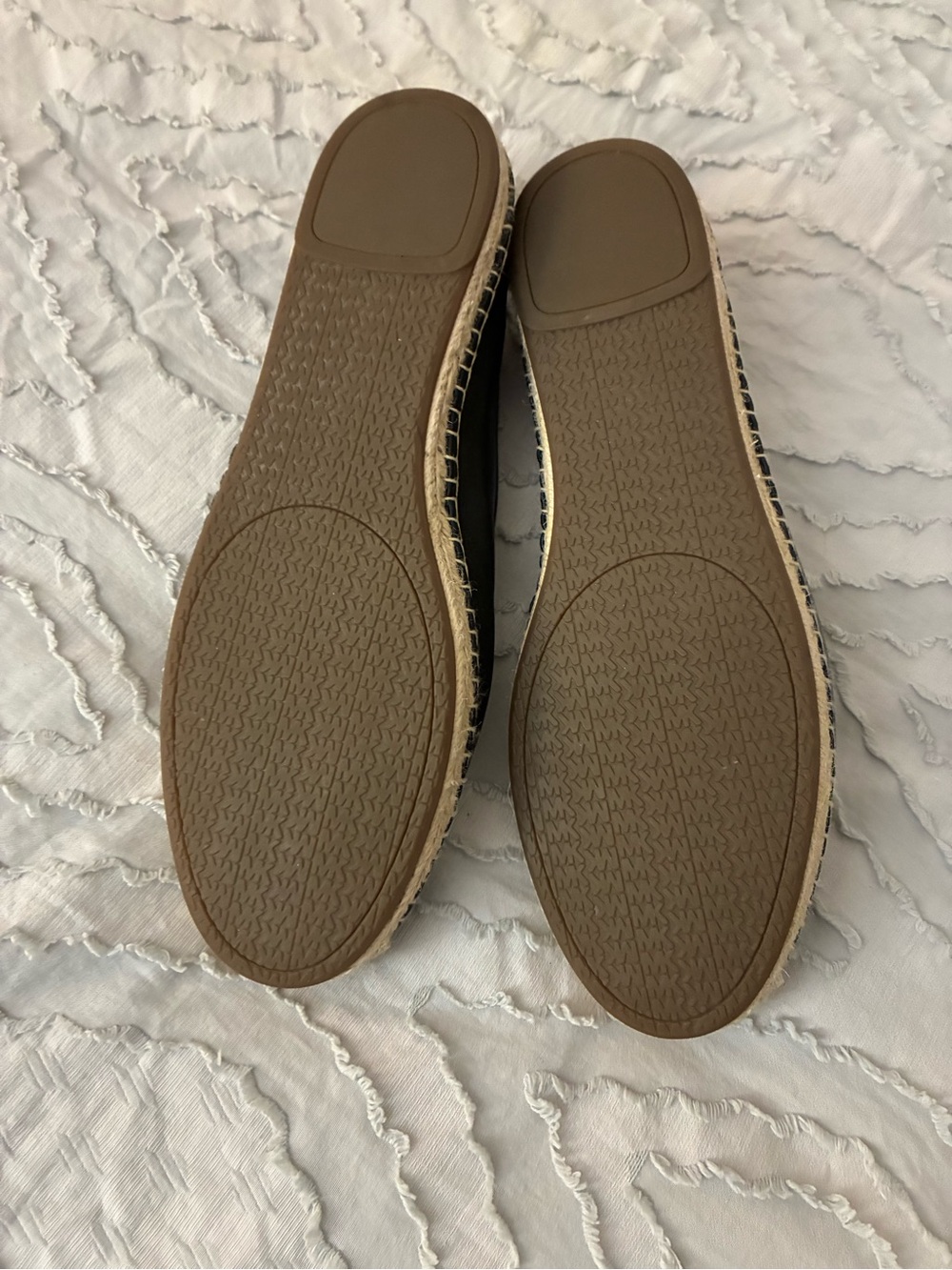 Michael Kors Dylyn Espadrille Size 10 M Black Leather Upper Flat Women’s Shoes - Picture 4 of 8